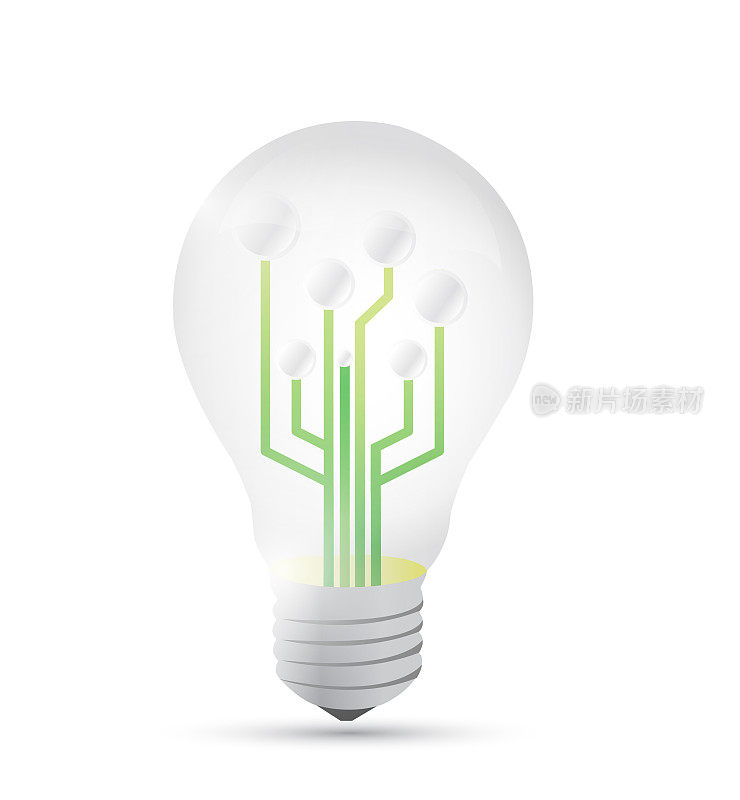 Light bulb diagram illustration design